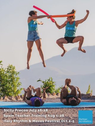 We hope to see you some somewhere this summer!! Feel free to get in touch for more info! #goodtimes #traincation #signupnow #partneracrobatics